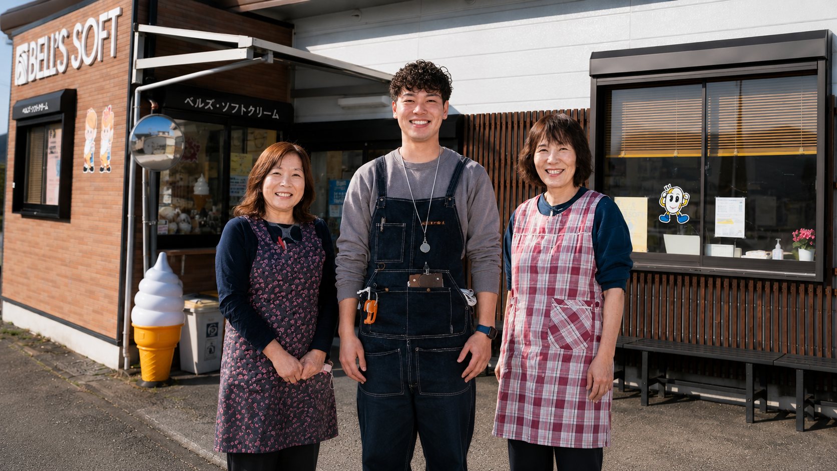 お米の鈴木 ─ ベルズソフトの店頭に立つスタッフ