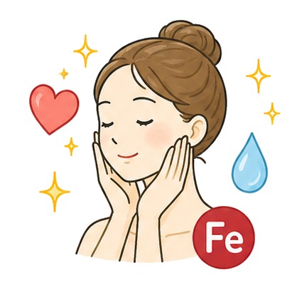 鉄分・美肌のイラスト